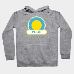 Palau Country Badge - Palau Flag Hoodie